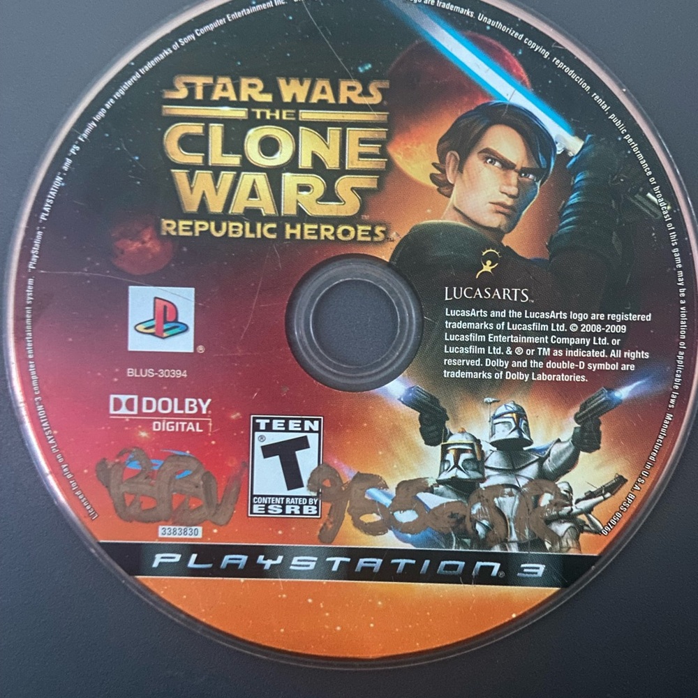 ☾.݁ᛪ༙ 3/$20 🕹️🎮 Star Wars The Clone Wars Reupublic Heroes - PS3 TESTED + LOOSE